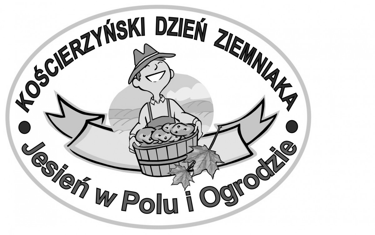 logo święta Kościerzyński Dzień Ziemniaka czarno białe
