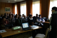 Uczestnicy oraz wykładowca podczas spotkania informacyjnego Bratoszewice - 03.11.2014 r.   